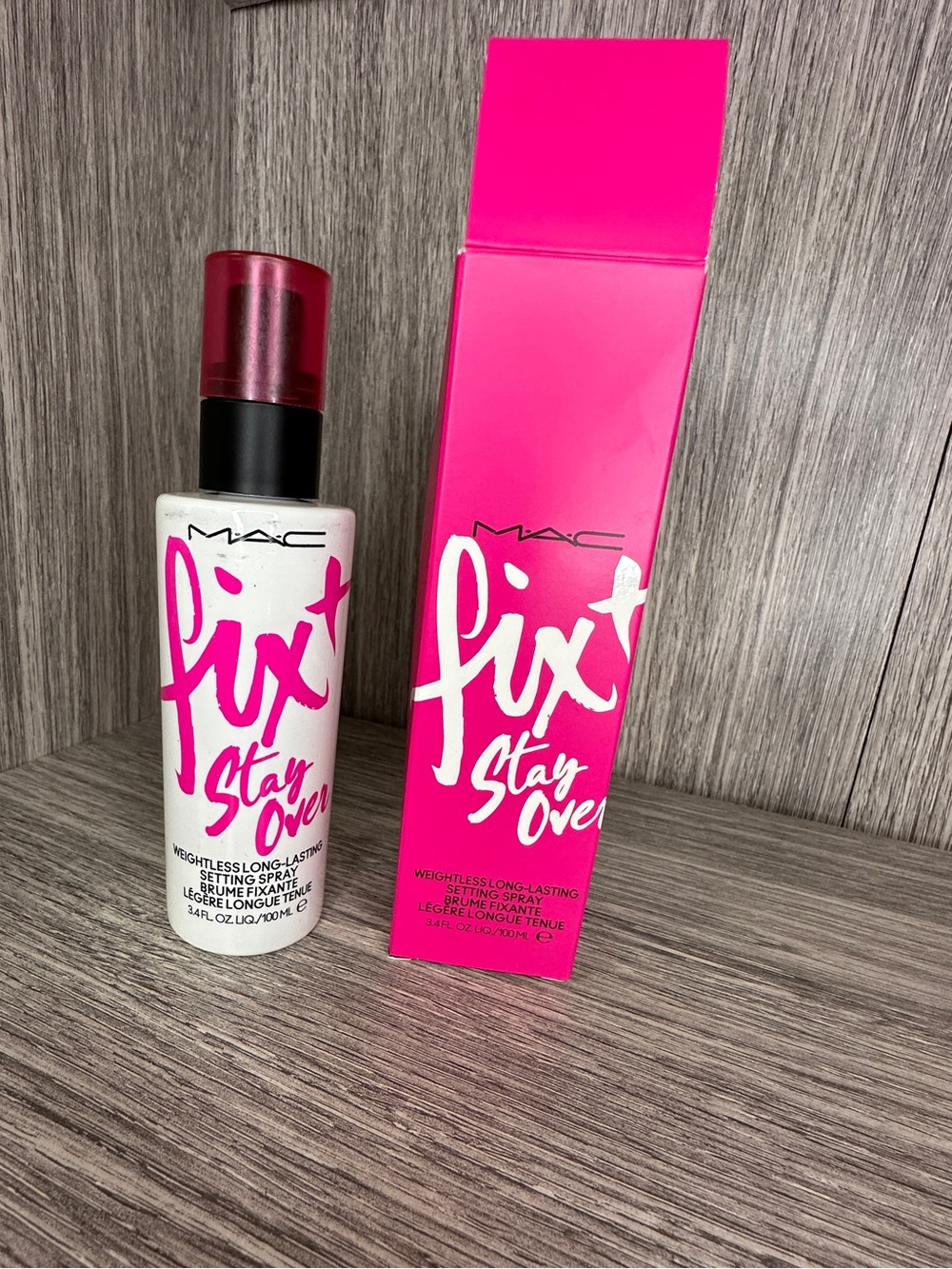 MAC Cosmetics Fix+ Stay Over Setting Spray — Hot Pink Packaging